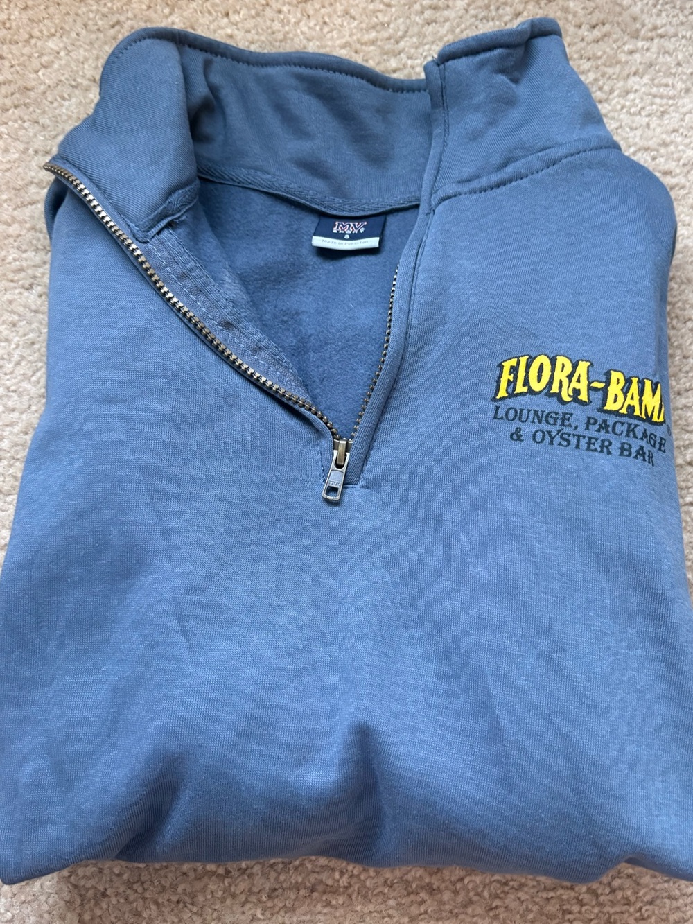 Flora-Bama Blue Quarter-Zip Pullover